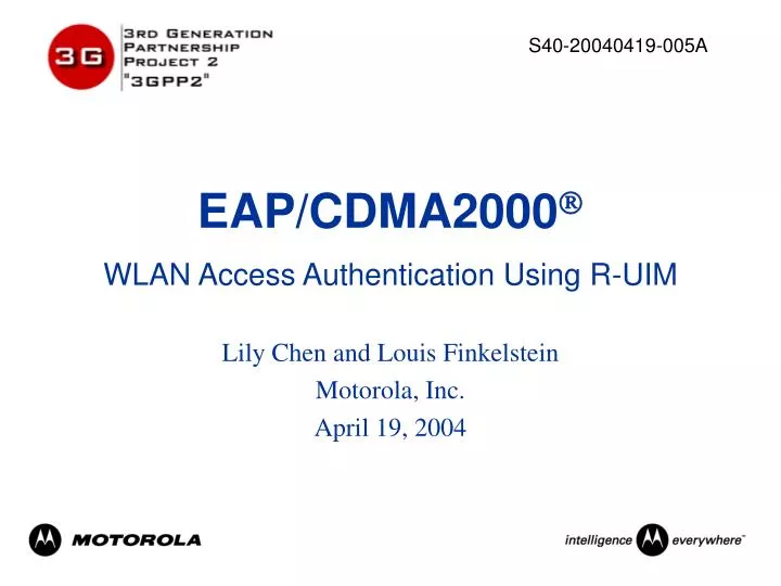 eap cdma2000 wlan access authentication using r uim