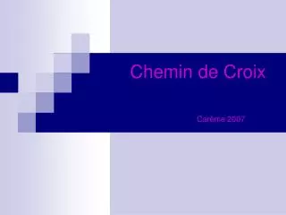 chemin de croix car me 2007