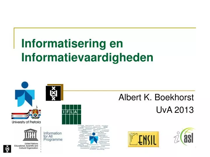 informatisering en informatievaardigheden