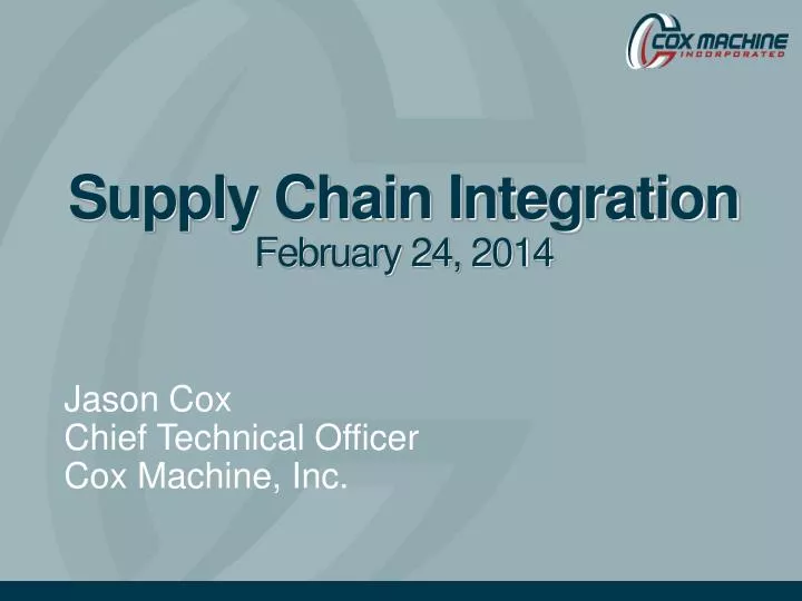 supply chain integration february 24 2014