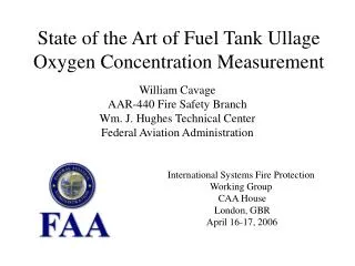 State of the Art of Fuel Tank Ullage Oxygen Concentration Measurement