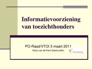 informatievoorziening van toezichthouders