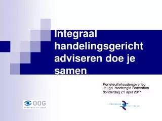 integraal handelingsgericht adviseren doe je samen