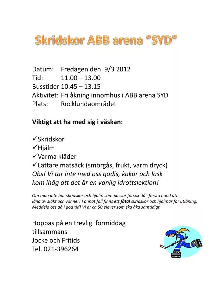 skridskor abb arena syd