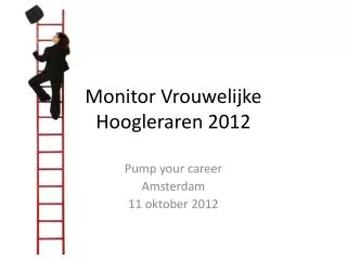 monitor vrouwelijke hoogleraren 2012