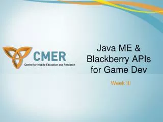 Java ME &amp; Blackberry APIs for Game Dev