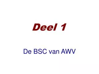 deel 1