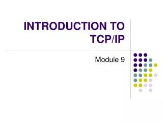 introduction to tcp ip