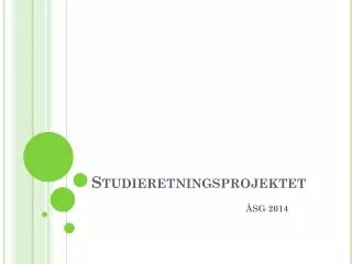 studieretningsprojektet