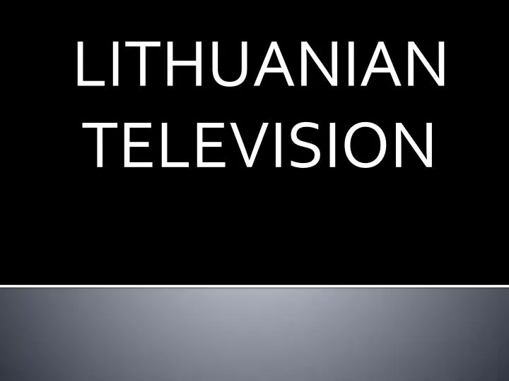lithuanian television