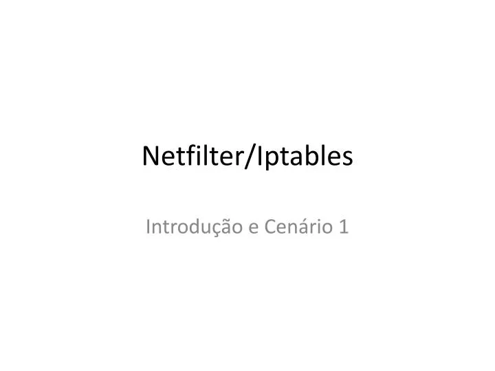 netfilter iptables