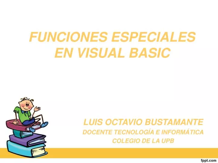 funciones especiales en visual basic