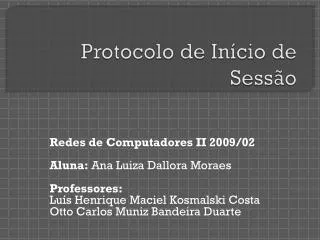protocolo de in cio de sess o