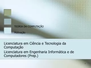 teoria da computa o motiva o