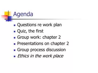 agenda
