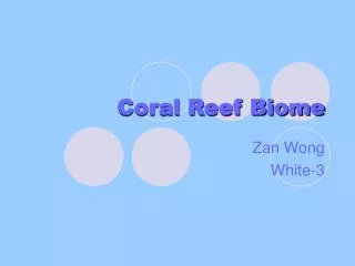 Coral Reef Biome