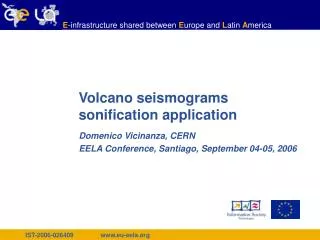 Volcano seismograms sonification application