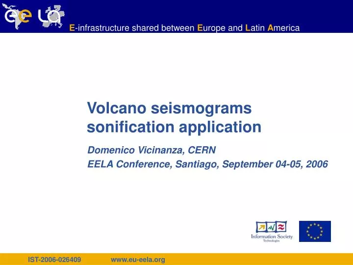 volcano seismograms sonification application