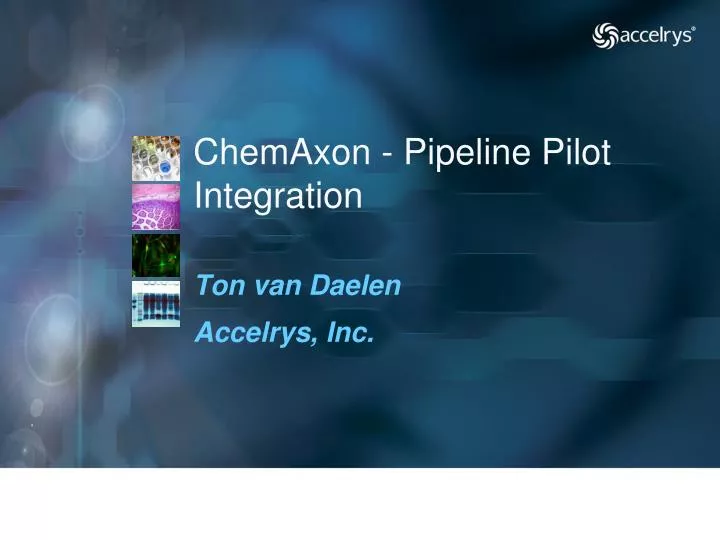 chemaxon pipeline pilot integration