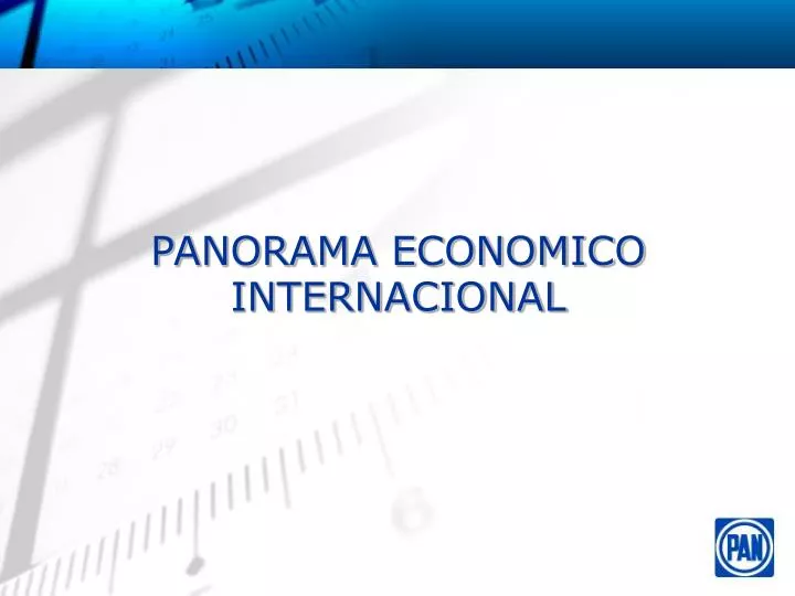 panorama economico internacional