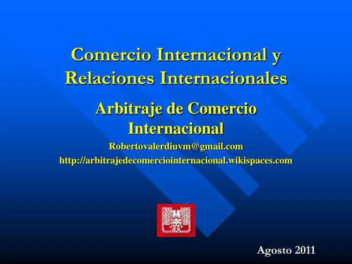 comercio internacional y relaciones internacionales