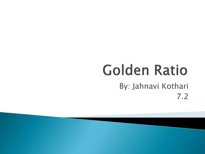 golden ratio