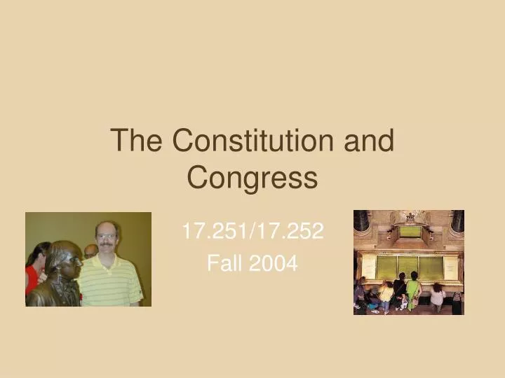 the constitution and congress