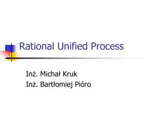 rational unified process