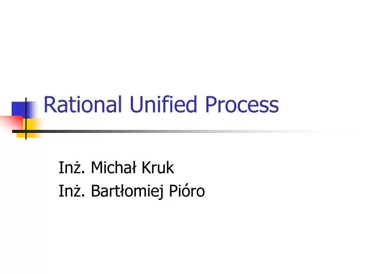 rational unified process