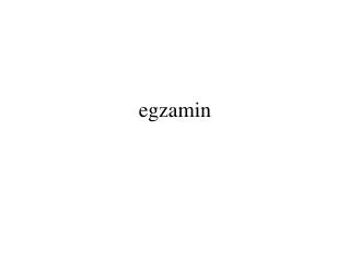 egzamin