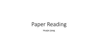 paper reading