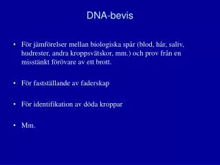 dna bevis