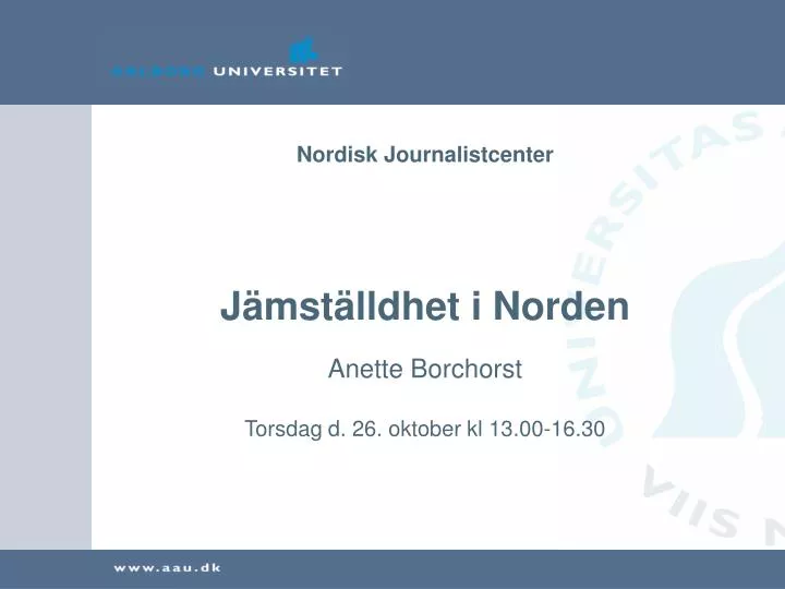 nordisk journalistcenter