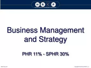 Business Management and Strategy