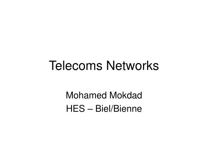 telecoms networks