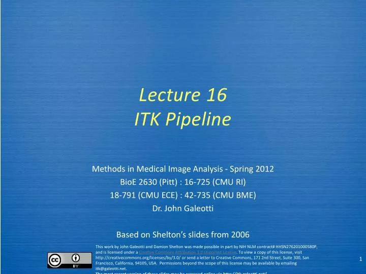 lecture 16 itk pipeline