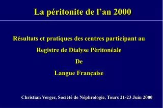 la p ritonite de l an 2000