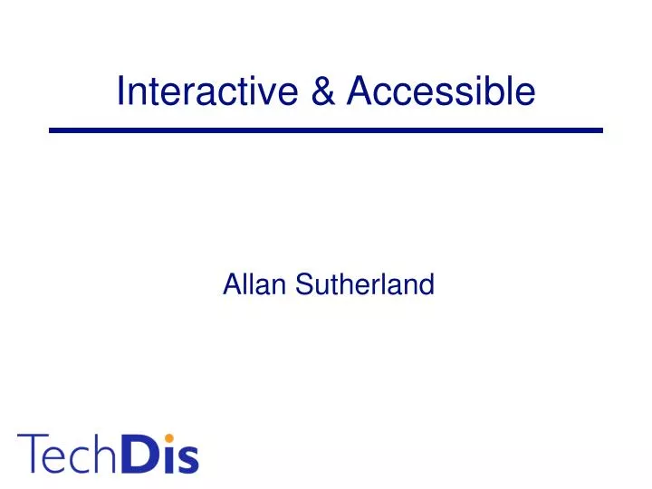 interactive accessible