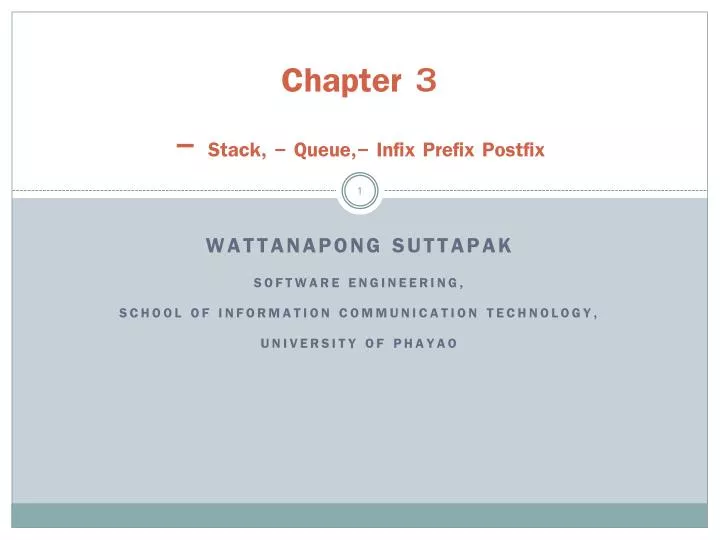 chapter 3 stack queue infix prefix postfix