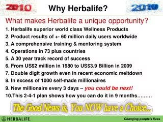 Why Herbalife?