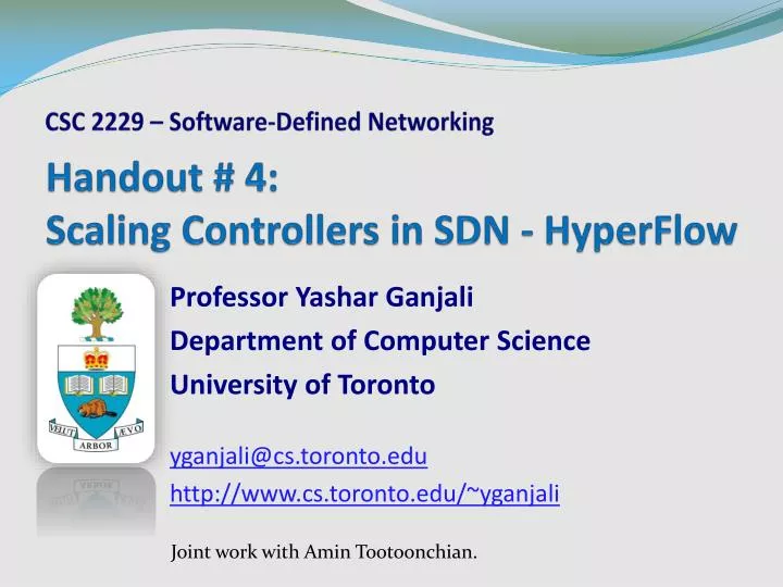 handout 4 scaling controllers in sdn hyperflow