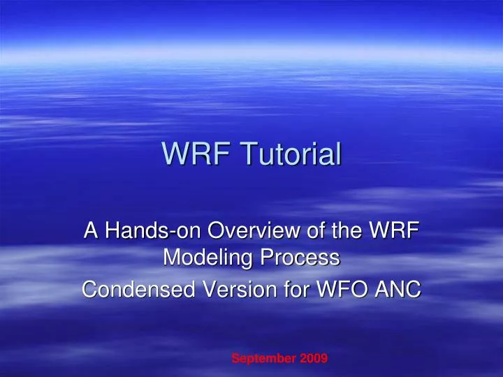 wrf tutorial