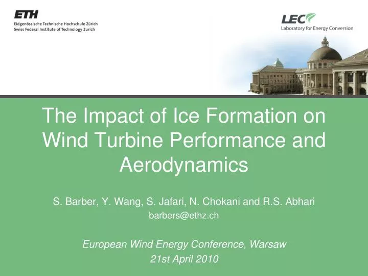 the impact of ice formation on wind turbine performance and aerodynamics