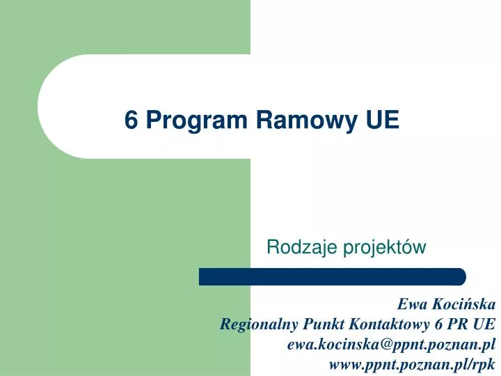 6 program ramowy ue