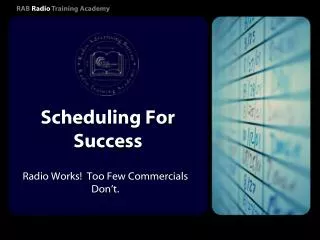 Scheduling For Success