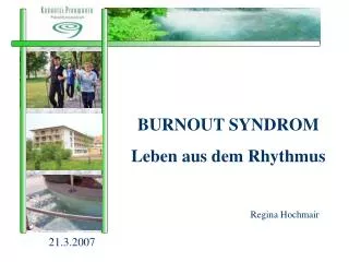 burnout syndrom leben aus dem rhythmus
