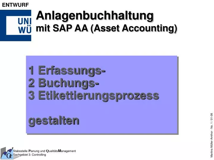 anlagenbuchhaltung mit sap aa asset accounting