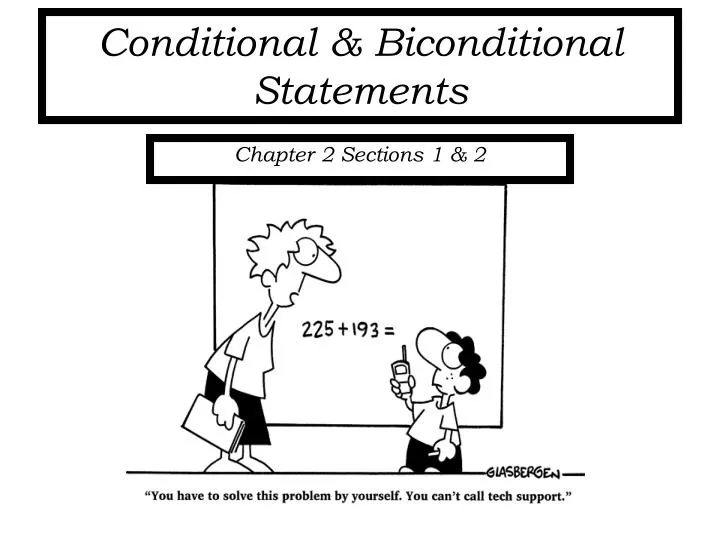 conditional biconditional statements
