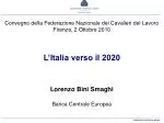 Italy's Economic Challenges Leading to 2020: ECB Insights - slide 1