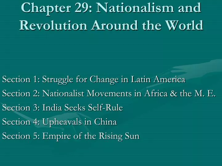 chapter 29 nationalism and revolution around the world